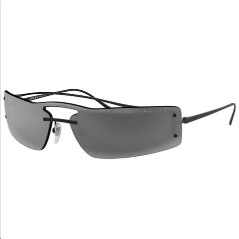 prada 138mm rectangle sunglasses|Prada rectangular sunglasses.